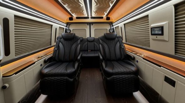 8 passenger sprinter van inside houston