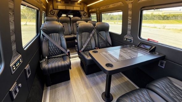 houston 12 passenger sprinter van interior