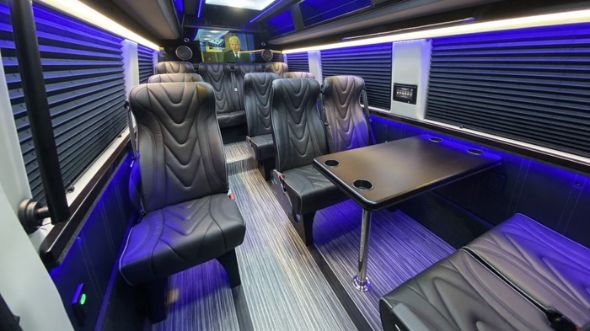 houston 18 passenger sprinter van interior