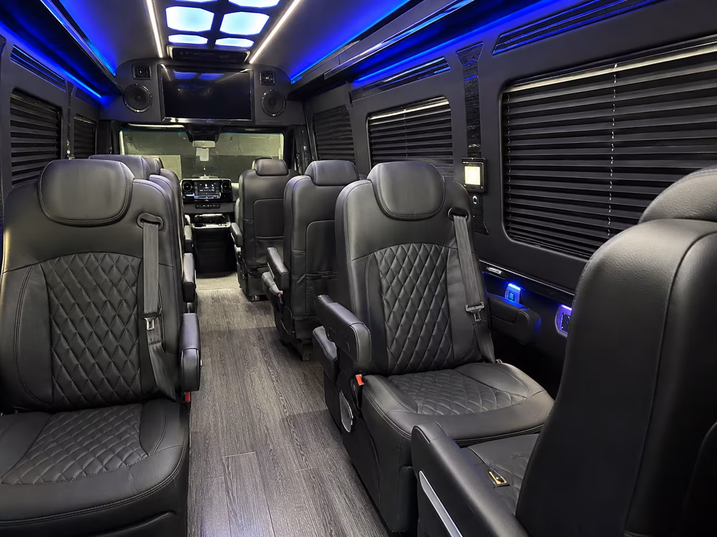 houston 18 passenger sprinter van interior