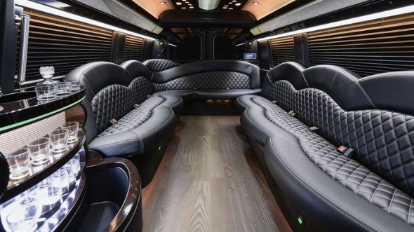 sprinter limousine inside houston